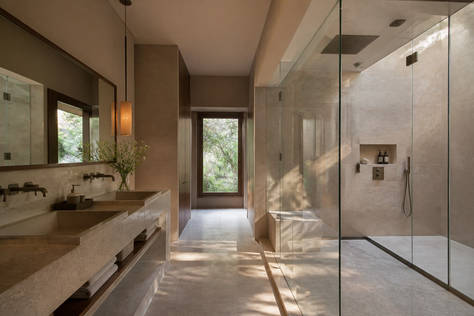 Design visual of a bathroom. Design study.