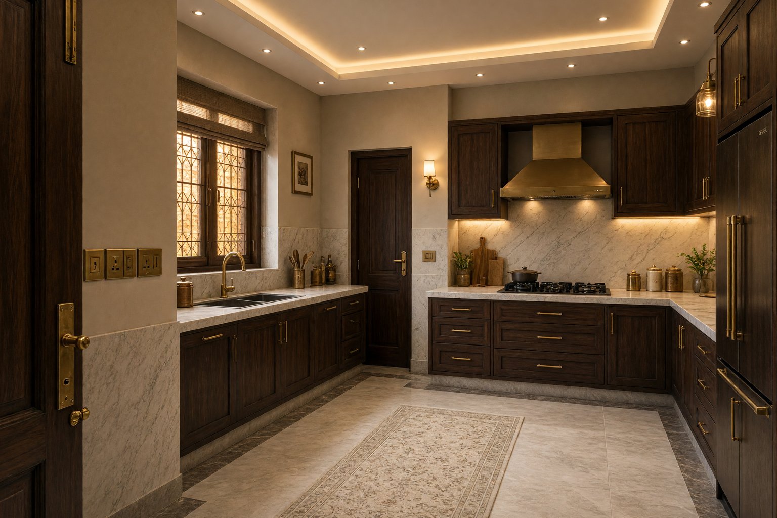 Design visual of a kitchen workspace. Design study.